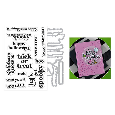 Hero Arts Hocus Pocus Stamp & Cut Set Season's Creepings (DC328)