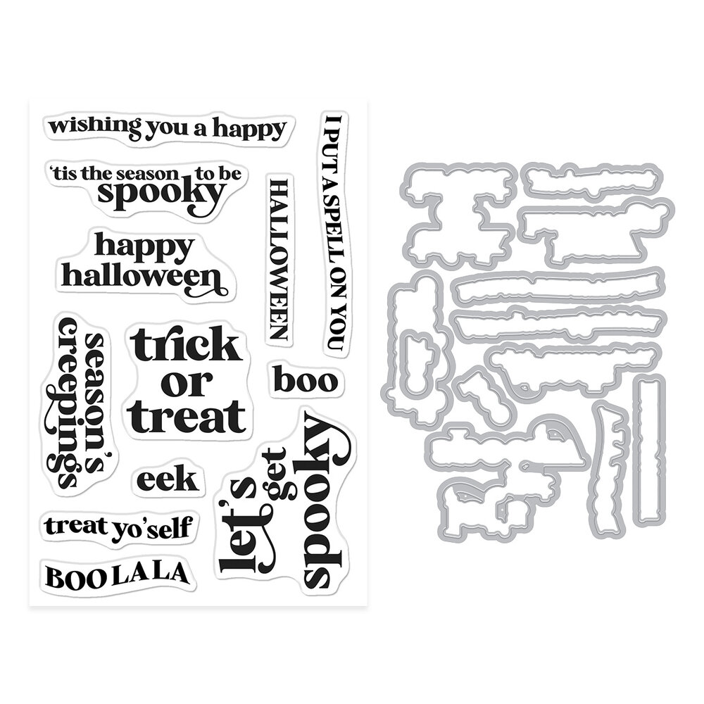 Hero Arts Hocus Pocus Stamp & Cut Set Season's Creepings (DC328)