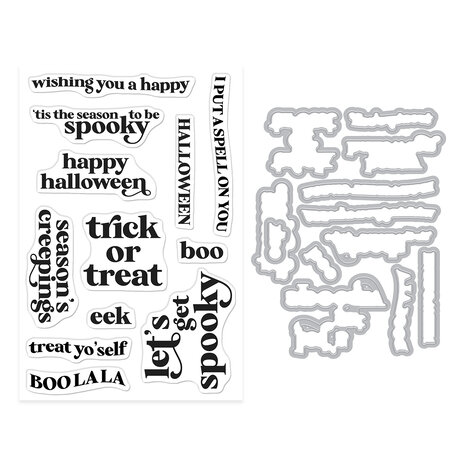 Hero Arts Hocus Pocus Stamp & Cut Set Season's Creepings (DC328)