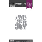 Hero Arts Very Merry Letterpress + Foil Plate Merry (HP124)