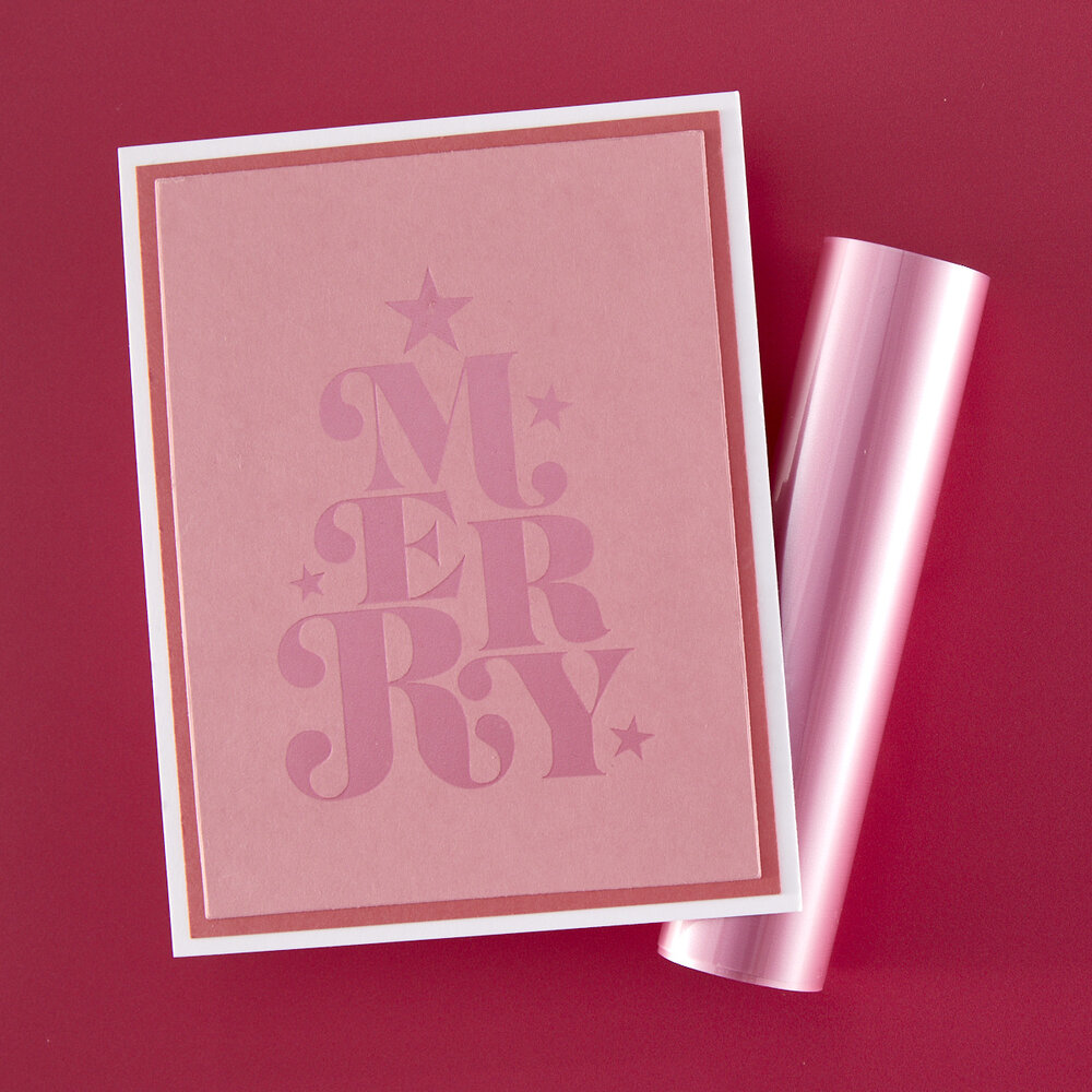 Hero Arts Very Merry Letterpress + Foil Plate Merry (HP124)