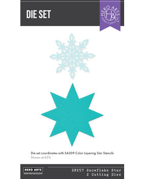 Hero Arts Very Merry Die Set Snowflake Star (DF257)