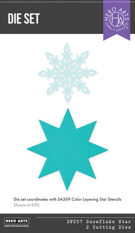 Hero Arts Very Merry Die Set Snowflake Star (DF257)