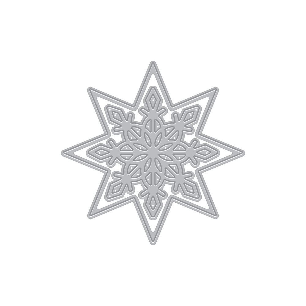 Hero Arts Very Merry Die Set Snowflake Star (DF257)