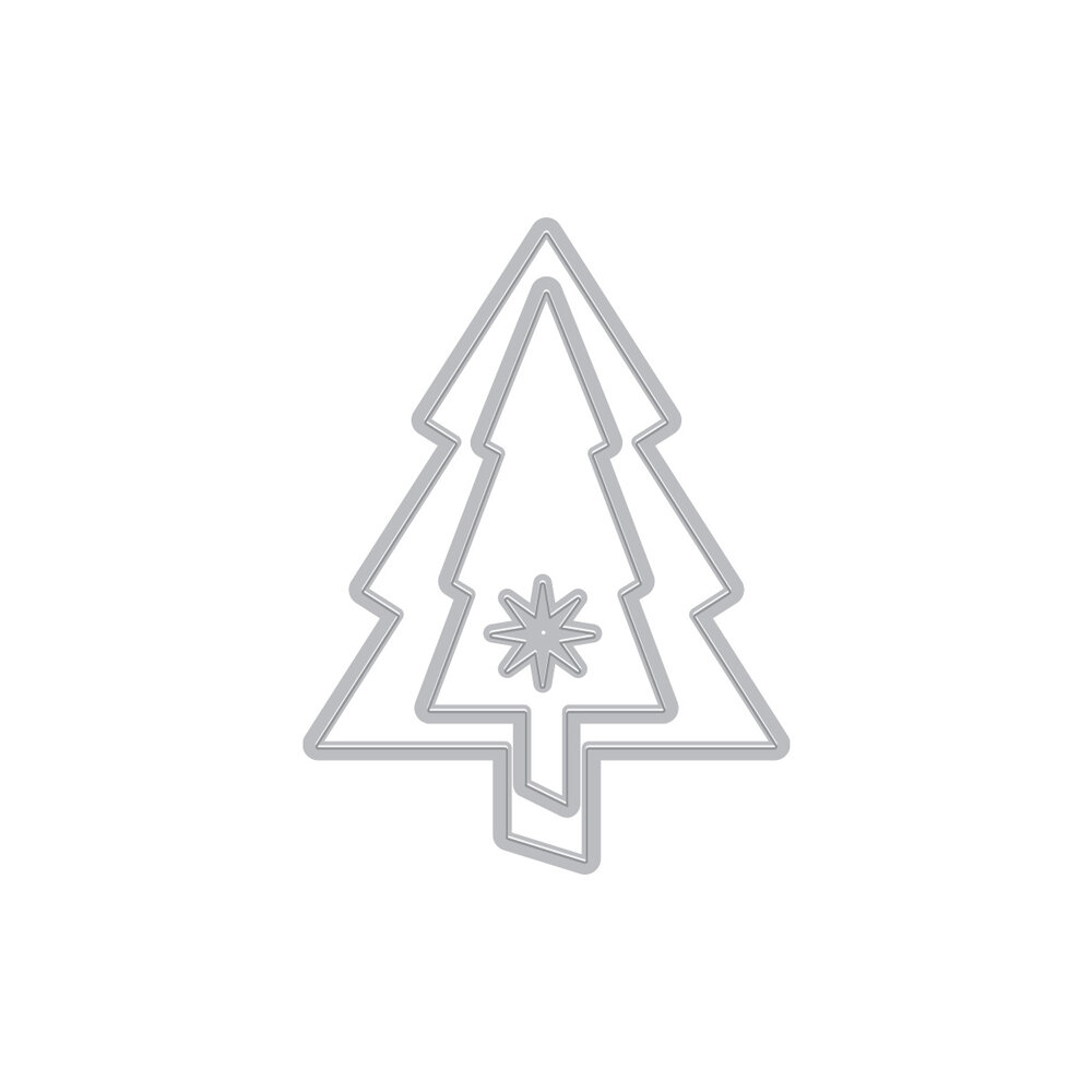 Hero Arts Very Merry Die Set Festive Tree (DF258)