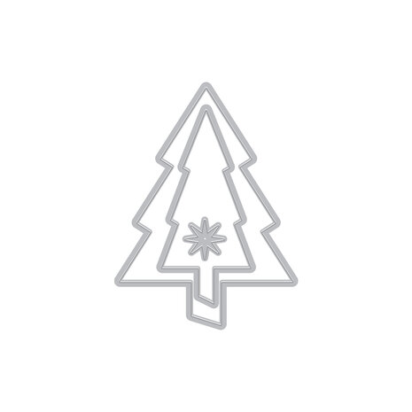 Hero Arts Very Merry Die Set Festive Tree (DF258)