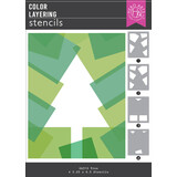 Hero Arts Very Merry Color Layering Stencils Tree (SA310)
