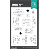Hero Arts Very Merry Clear Stamp Set Modern Holiday Greetings (CM815)