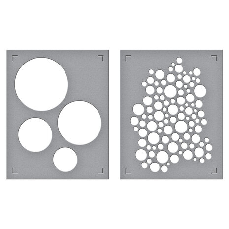 Spellbinders All About Christmas Stencil Lots of Circles (STN-106) Spellbinders All About Christmas Stencil Lots of Circles (STN-106)