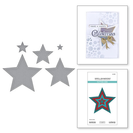 Spellbinders All About Christmas Etched Dies Essential Stars (S4-1451) Spellbinders All About Christmas Etched Dies Essential Stars (S4-1451)
