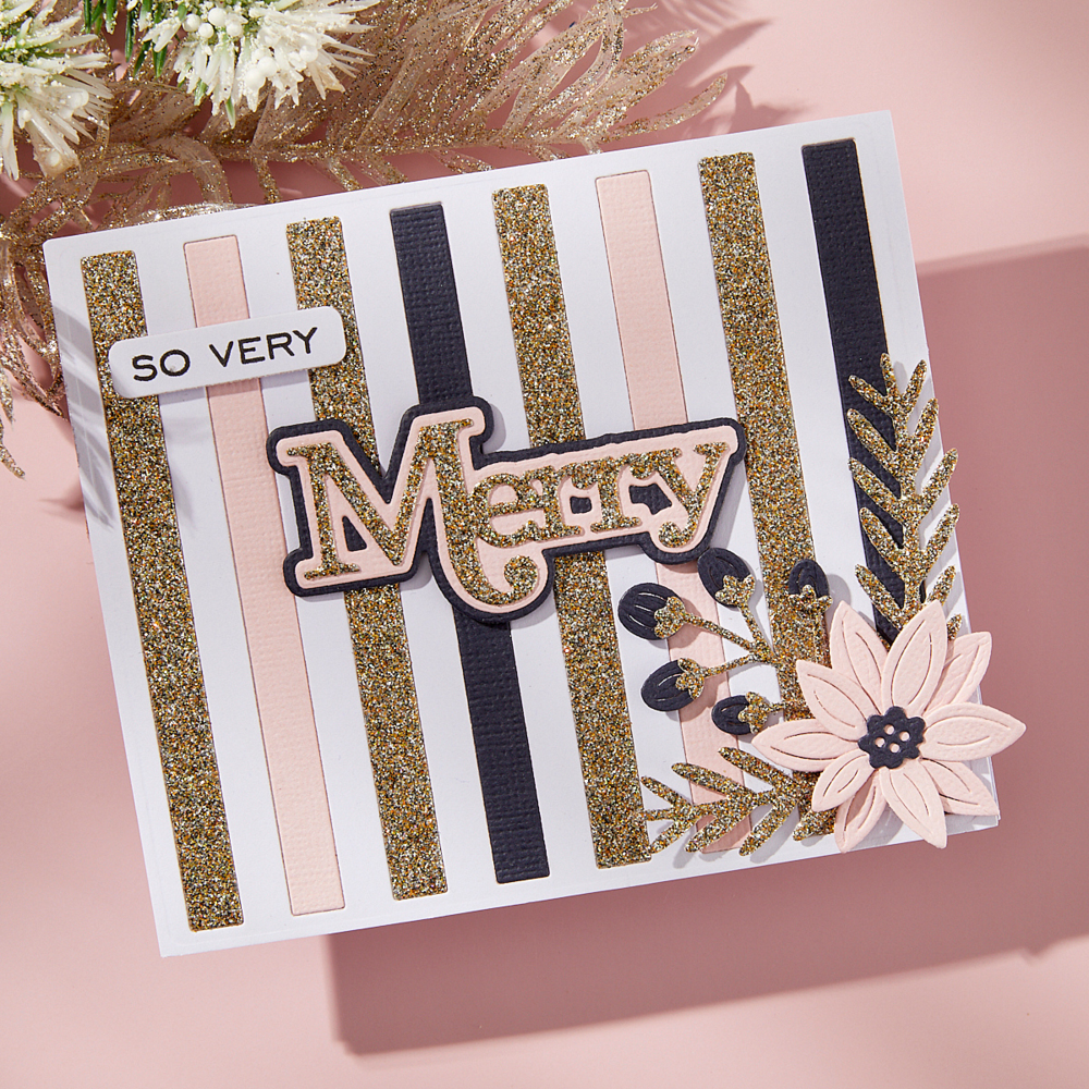 Spellbinders All About Christmas Clear Stamp & Die Set Merry Sentiments (SDS-205) Spellbinders All About Christmas Clear Stamp & Die Set Merry Sentiments (SDS-205)