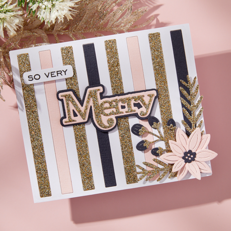 Spellbinders All About Christmas Clear Stamp & Die Set Merry Sentiments (SDS-205) Spellbinders All About Christmas Clear Stamp & Die Set Merry Sentiments (SDS-205)