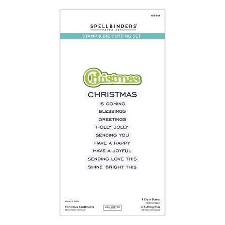 Spellbinders All About Christmas Clear Stamp & Die Set Christmas Sentiments (SDS-206) Spellbinders All About Christmas Clear Stamp & Die Set Christmas Sentiments (SDS-206)