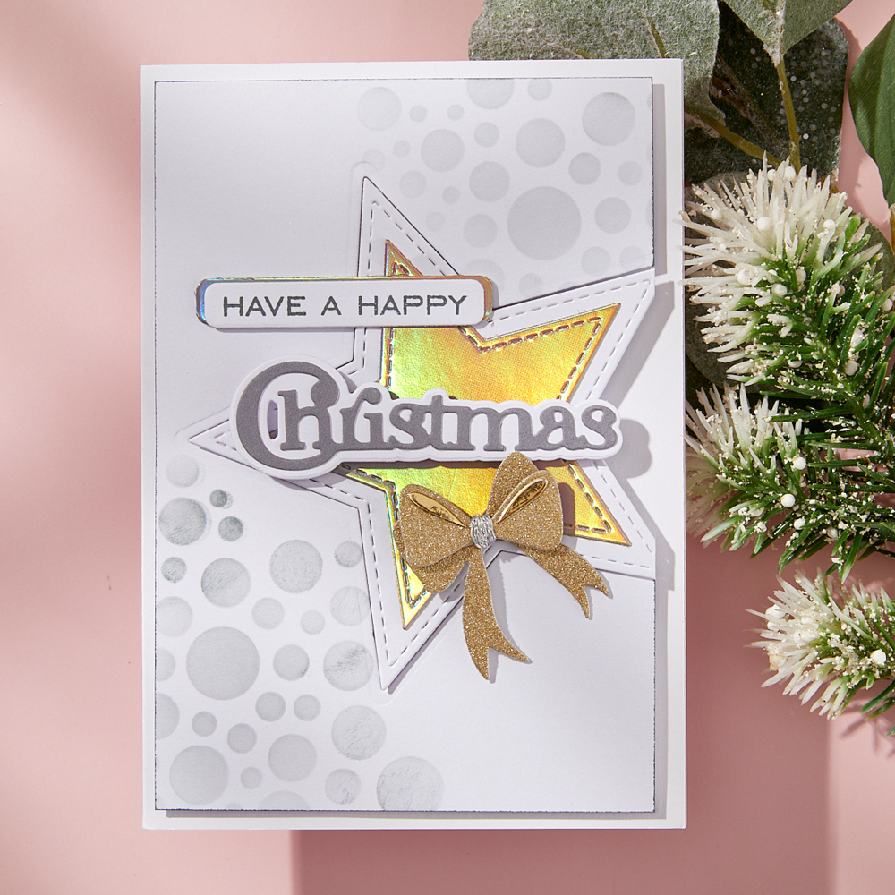 Spellbinders All About Christmas Clear Stamp & Die Set Christmas Sentiments (SDS-206) Spellbinders All About Christmas Clear Stamp & Die Set Christmas Sentiments (SDS-206)