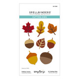 Spellbinders Autumn Archives Etched Dies Falling Leaves (S4-1484)