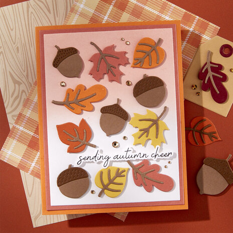 Spellbinders Autumn Archives Etched Dies Falling Leaves (S4-1484) Spellbinders Autumn Archives Etched Dies Falling Leaves (S4-1484)