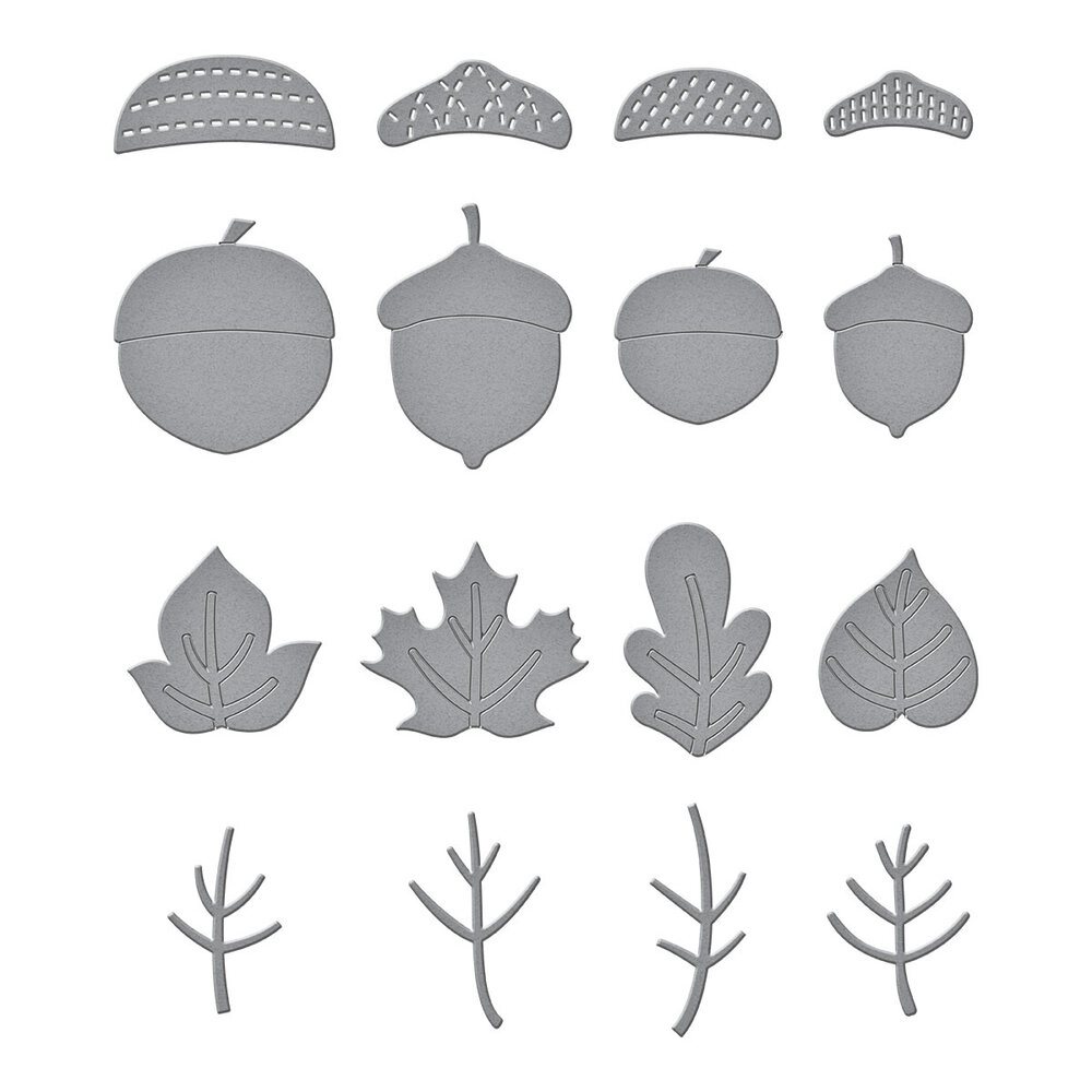 Spellbinders Autumn Archives Etched Dies Falling Leaves (S4-1484) Spellbinders Autumn Archives Etched Dies Falling Leaves (S4-1484)