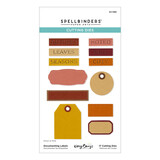 Spellbinders Autumn Archives Etched Dies Documenting Labels (S4-1485)