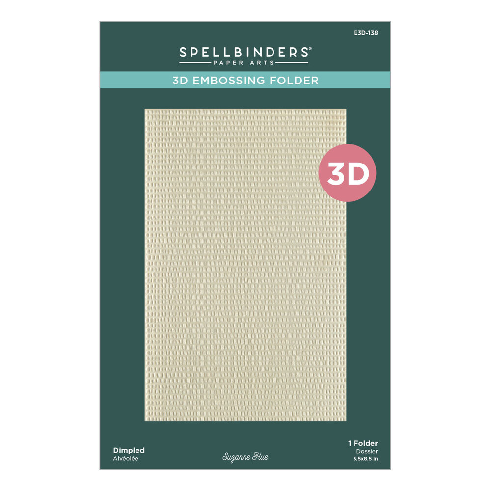 Spellbinders Texture & Foliage 3D Embossing Folder Dimpled (E3D-138) Spellbinders Texture & Foliage 3D Embossing Folder Dimpled (E3D-138)
