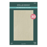 Spellbinders Texture & Foliage 3D Embossing Folder Linen (E3D-139)