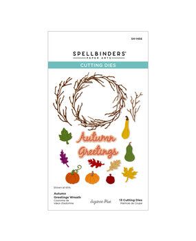 Spellbinders Texture & Foliage Etched Dies Autumn Greetings Wreath (S4-1456) Spellbinders Texture & Foliage Etched Dies Autumn Greetings Wreath (S4-1456)