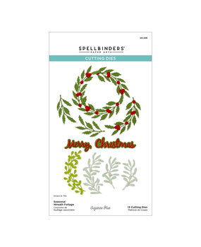Spellbinders Texture & Foliage Etched Dies Seasonal Wreath Foliage (S6-259) Spellbinders Texture & Foliage Etched Dies Seasonal Wreath Foliage (S6-259)