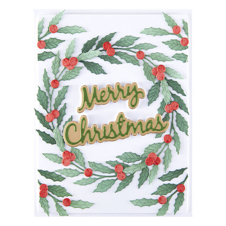 Spellbinders Texture & Foliage Etched Dies Seasonal Wreath Foliage (S6-259) Spellbinders Texture & Foliage Etched Dies Seasonal Wreath Foliage (S6-259)