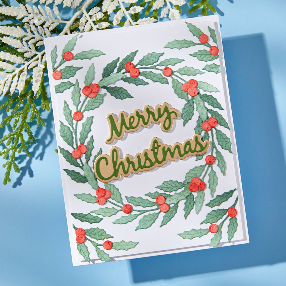 Spellbinders Texture & Foliage Etched Dies Seasonal Wreath Foliage (S6-259) Spellbinders Texture & Foliage Etched Dies Seasonal Wreath Foliage (S6-259)