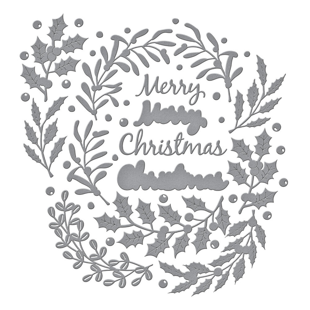Spellbinders Texture & Foliage Etched Dies Seasonal Wreath Foliage (S6-259) Spellbinders Texture & Foliage Etched Dies Seasonal Wreath Foliage (S6-259)