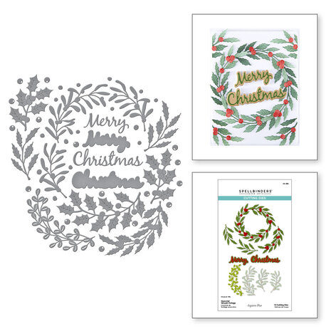 Spellbinders Texture & Foliage Etched Dies Seasonal Wreath Foliage (S6-259) Spellbinders Texture & Foliage Etched Dies Seasonal Wreath Foliage (S6-259)