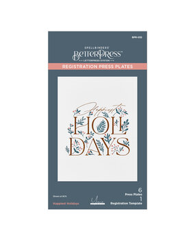 Spellbinders City Holiday Press Plate Set Happiest Holidays Registration (BPR-032) Spellbinders City Holiday Press Plate Set Happiest Holidays Registration (BPR-032)