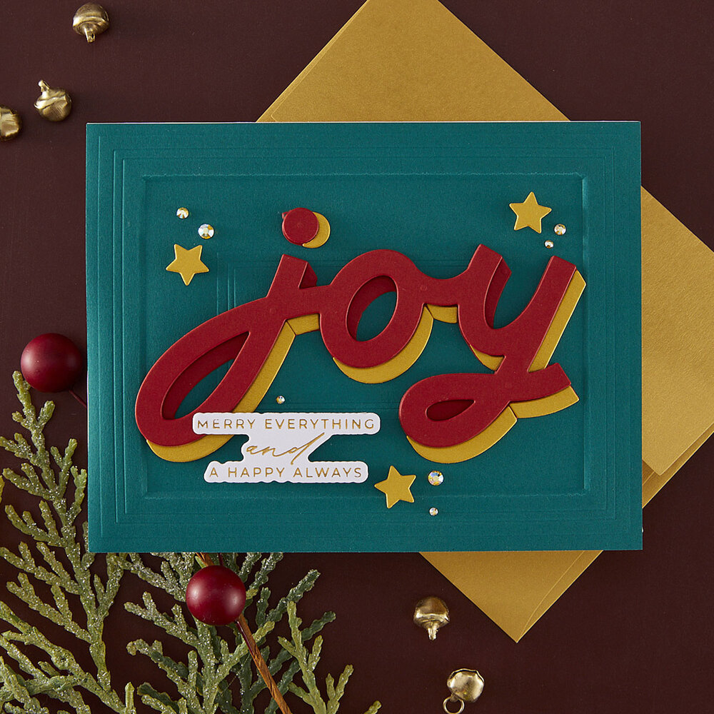 Spellbinders City Holiday Etched Dies Shadow Joy (S5-699) Spellbinders City Holiday Etched Dies Shadow Joy (S5-699)