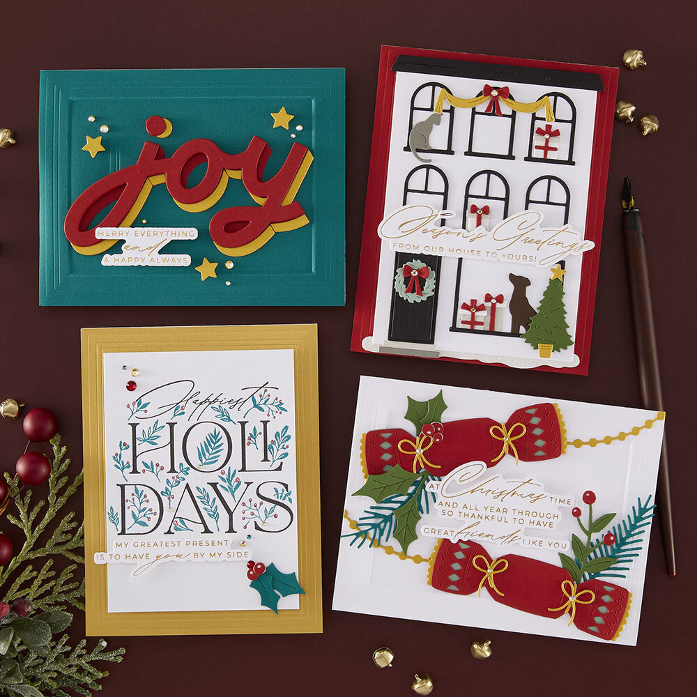 Spellbinders City Holiday Etched Dies Christmas Cracker (S5-698) Spellbinders City Holiday Etched Dies Christmas Cracker (S5-698)