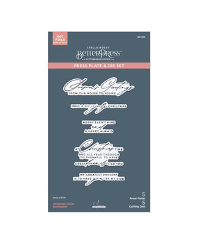Spellbinders City Holiday BetterPress Plate & Die Set Christmas Cheer Sentiments (BP-305) Spellbinders City Holiday BetterPress Plate & Die Set Christmas Cheer Sentiments (BP-305)