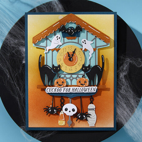 Spellbinders Cuckoo Cottage Etched Dies Halloween Tick Tock (S3-557) Spellbinders Cuckoo Cottage Etched Dies Halloween Tick Tock (S3-557)