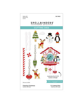 Spellbinders Cuckoo Cottage Etched Dies Chiming Christmas (S4-1464)