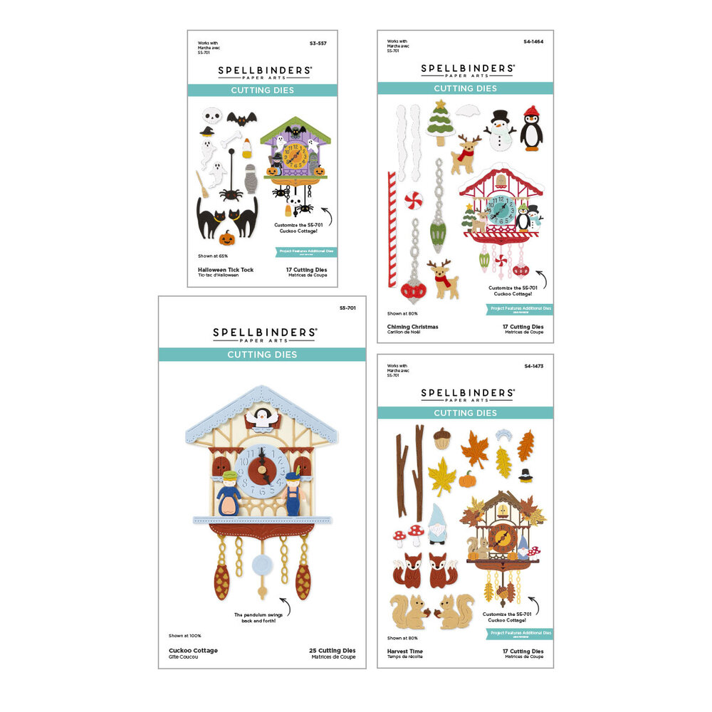 Spellbinders Cuckoo Cottage Die Bundle (BD-0987) Spellbinders Cuckoo Cottage Die Bundle (BD-0987)
