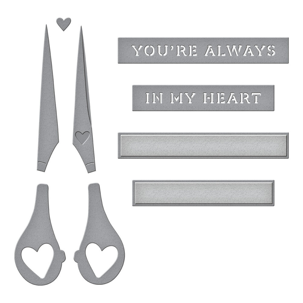 Spellbinders Sharon's Scissors Etched Dies (S2-449) Spellbinders Sharon's Scissors Etched Dies (S2-449)