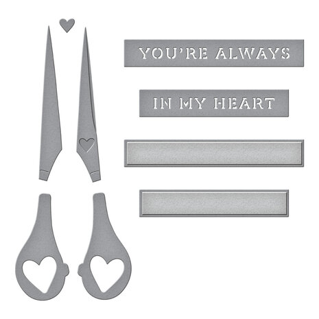 Spellbinders Sharon's Scissors Etched Dies (S2-449) Spellbinders Sharon's Scissors Etched Dies (S2-449)