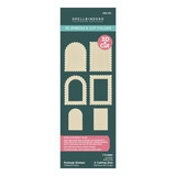 Spellbinders Holiday Magic 3D Emboss & Cut Folder Postage Stamps (E3D-132)