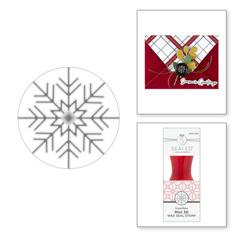 Spellbinders Holiday Magic Mini 3D Wax Seal Snowflake (WSM-008) Spellbinders Holiday Magic Mini 3D Wax Seal Snowflake (WSM-008)