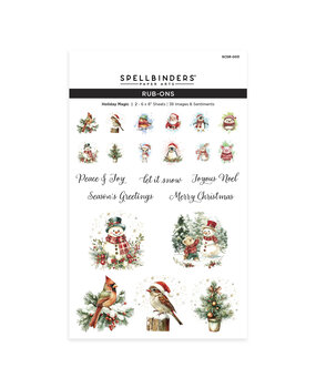 Spellbinders Holiday Magic Rub-On Sheets Holiday Magic (SCSR-003)