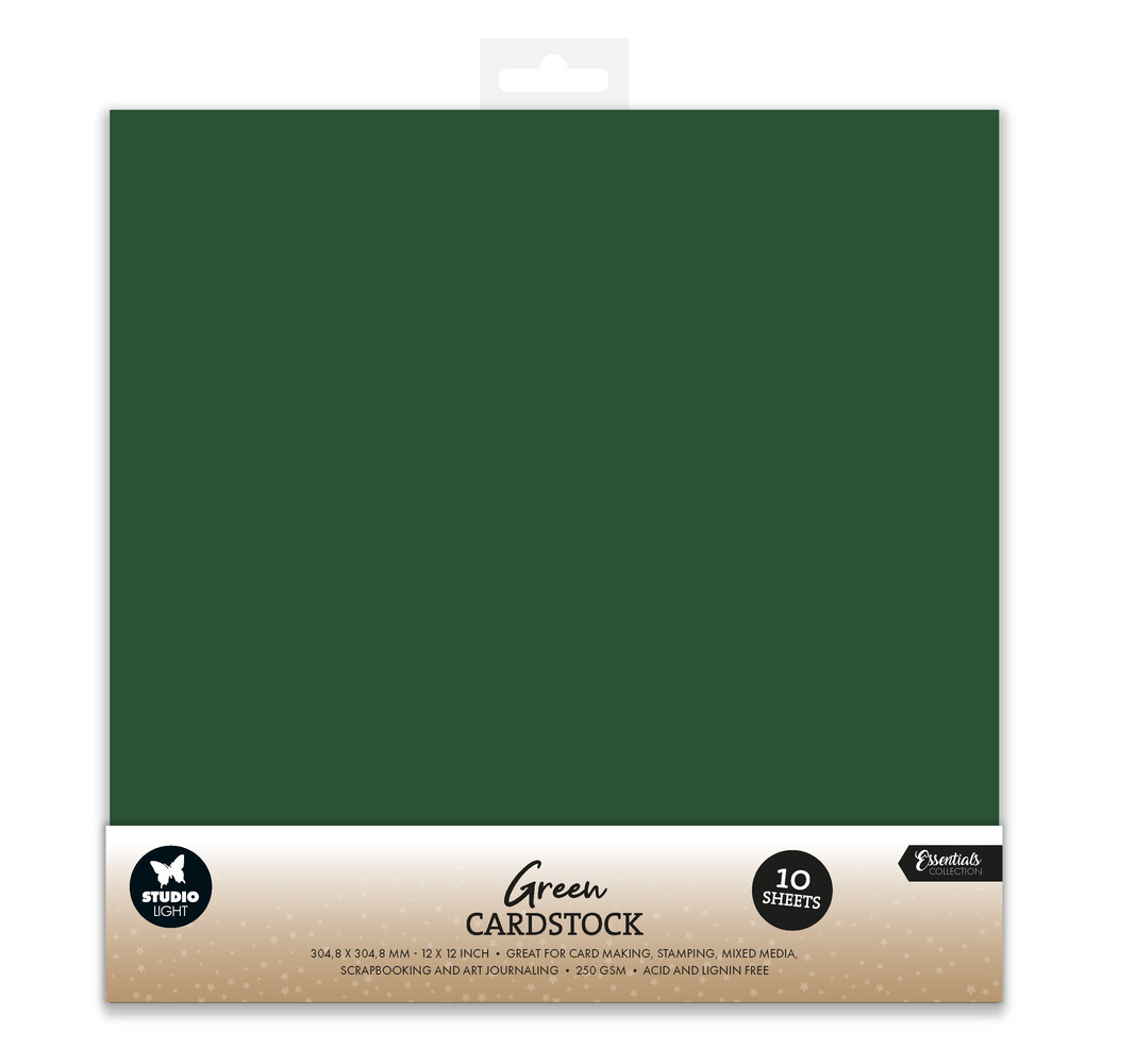 Studio Light Green Cardstock 12x12 Inch Christmas Paper Set (10 sheets) (SL-CO-PS61) (BASIC) Studio Light Green Cardstock 12x12 Inch Christmas Paper Set (10 sheets) (SL-CO-PS61) (BASIC)