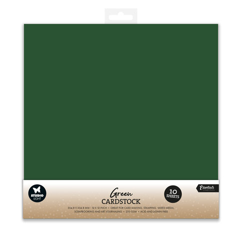 Studio Light Green Cardstock 12x12 Inch Christmas Paper Set (10 sheets) (SL-CO-PS61) (BASIC) Studio Light Green Cardstock 12x12 Inch Christmas Paper Set (10 sheets) (SL-CO-PS61) (BASIC)