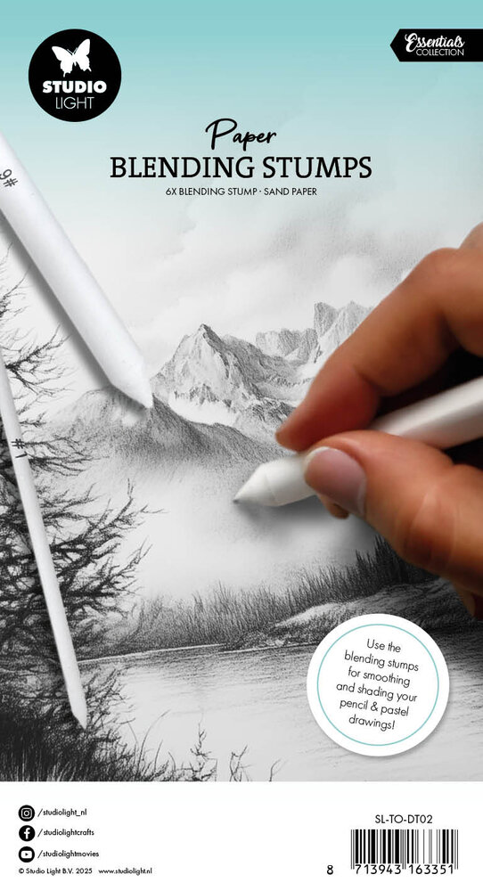 Studio Light Paper Blending Stumps & Sand Paper (SL-TO-DT02) (BASIC) Studio Light Paper Blending Stumps & Sand Paper (SL-TO-DT02) (BASIC)