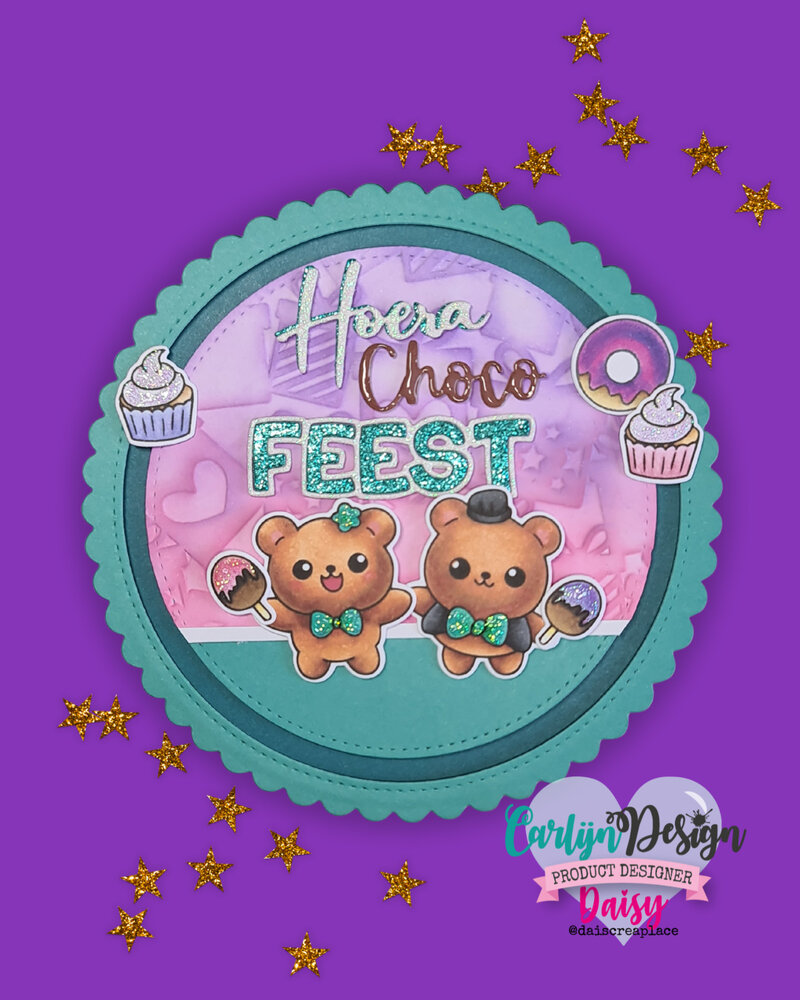 CarlijnDesign Clear Stamps Choco Friends (CDST-0154) CarlijnDesign Clear Stamps Choco Friends (CDST-0154)