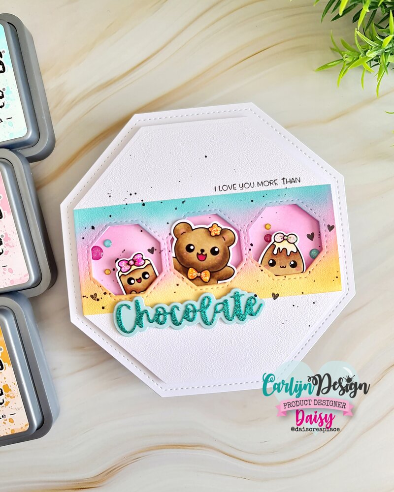 CarlijnDesign Clear Stamps Choco Friends (CDST-0154) CarlijnDesign Clear Stamps Choco Friends (CDST-0154)