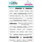 CarlijnDesign Stempels Monsterlijke Teksten (CDST-0153)