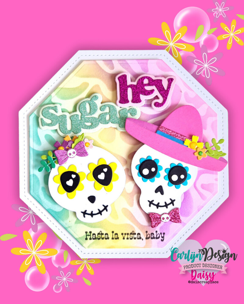CarlijnDesign Clear Stamps Sugar Skulls Teksten (CDST-0152) CarlijnDesign Clear Stamps Sugar Skulls Teksten (CDST-0152)