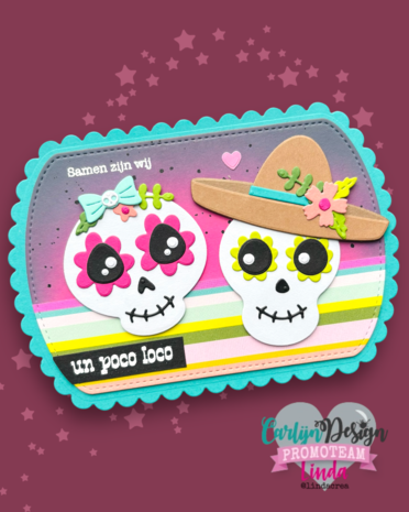 CarlijnDesign Clear Stamps Sugar Skulls Teksten (CDST-0152) CarlijnDesign Clear Stamps Sugar Skulls Teksten (CDST-0152)